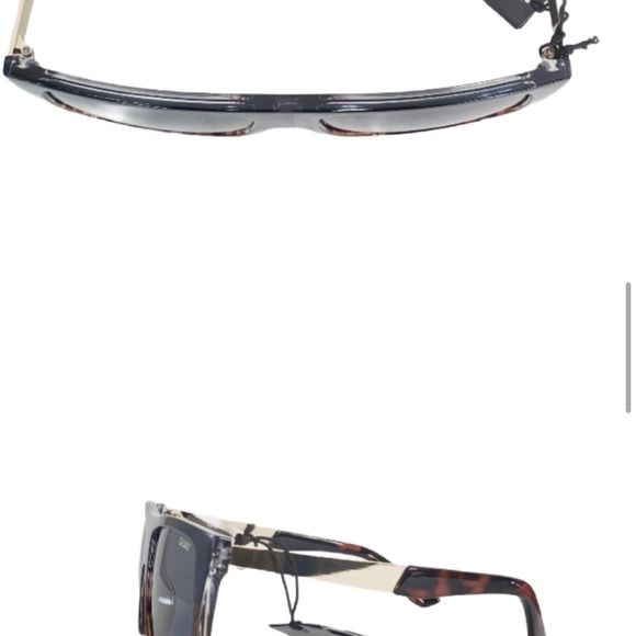 QUAY INCOGNITO SHIELD SUNGLASSES NAVY/TRT/SMK  NEW - Picture 4 of 4